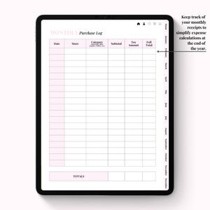 Digitale planner voor klantafspraken en financiën, businesstracker (niet gedateerd) afbeelding 7