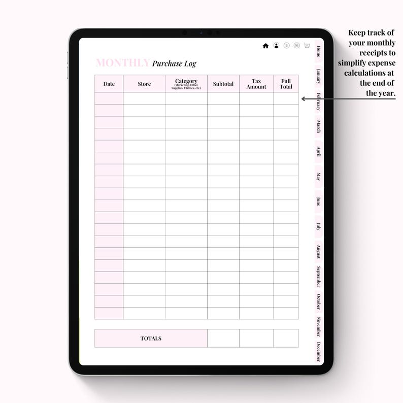 Digitale planner voor klantafspraken en financiën, businesstracker (niet gedateerd) afbeelding 7