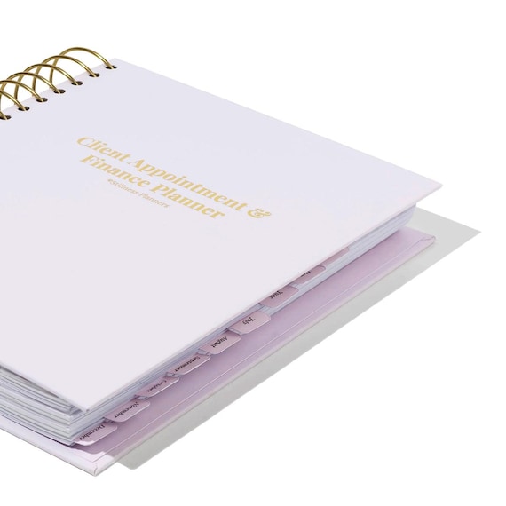 Client Appointment & Finance Planner, Hard Copy Business Organizer