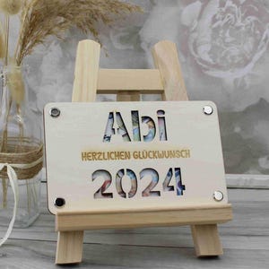 Geldgeschenk Geldkarte ABITUR aus Holz 2643