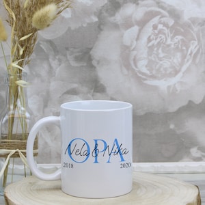 Tasse Oma oder Opa mit Name, individuell und personalisiert 1159