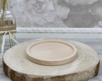 Kerzenteller BUCHE für Taufkerzen und Hochzeitskerzen 1034