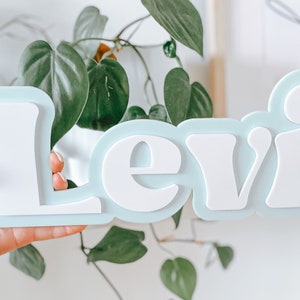 Layered Acrylic name plaque | Kids name plaque