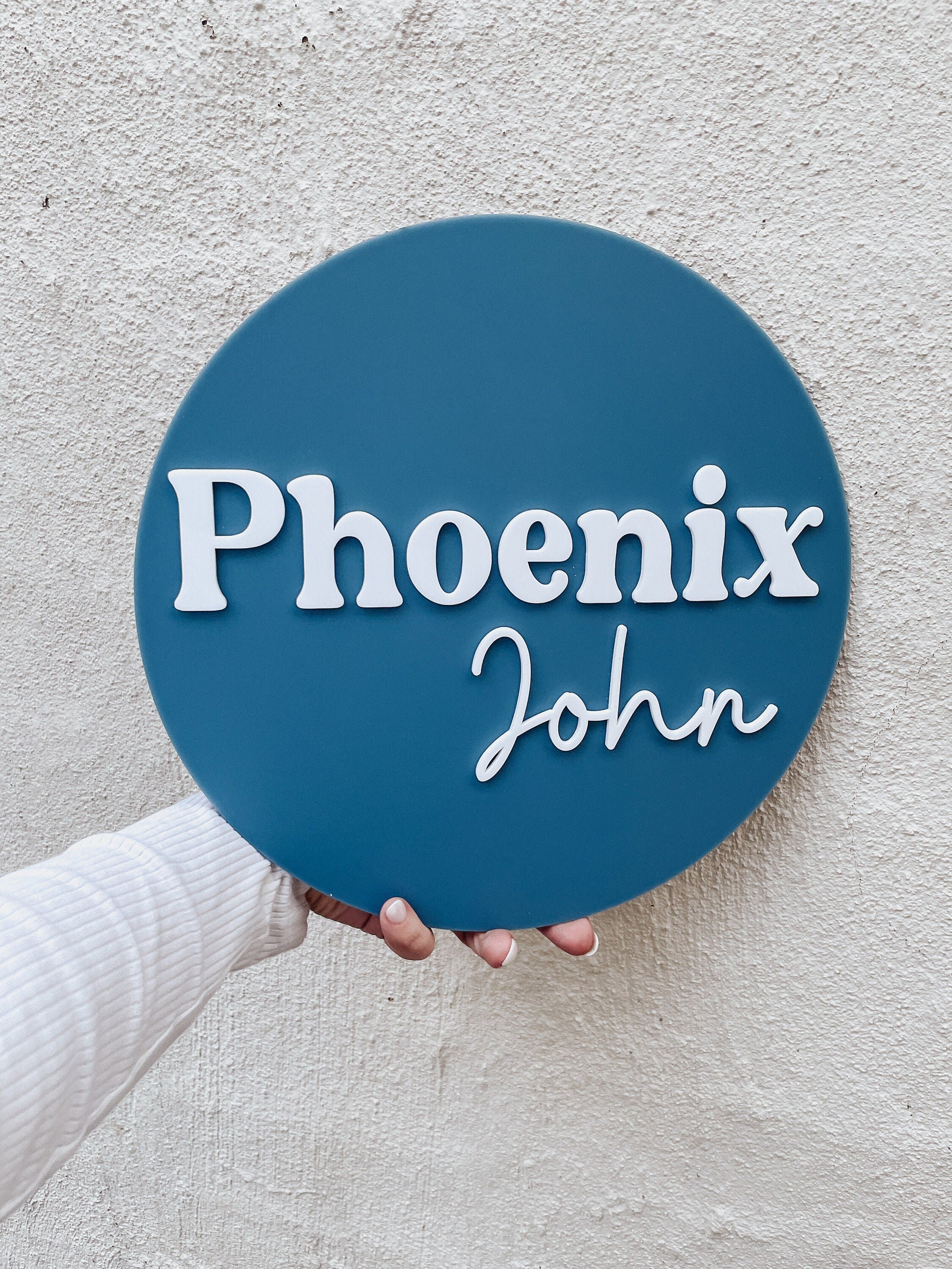 Custom Acrylic Baby Name Plaque | Nursery Decor - Etsy Australia