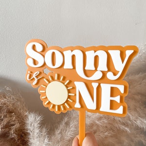 Layered Acrylic Cake Topper | Personalised Cake Topper | Here comes the sun
