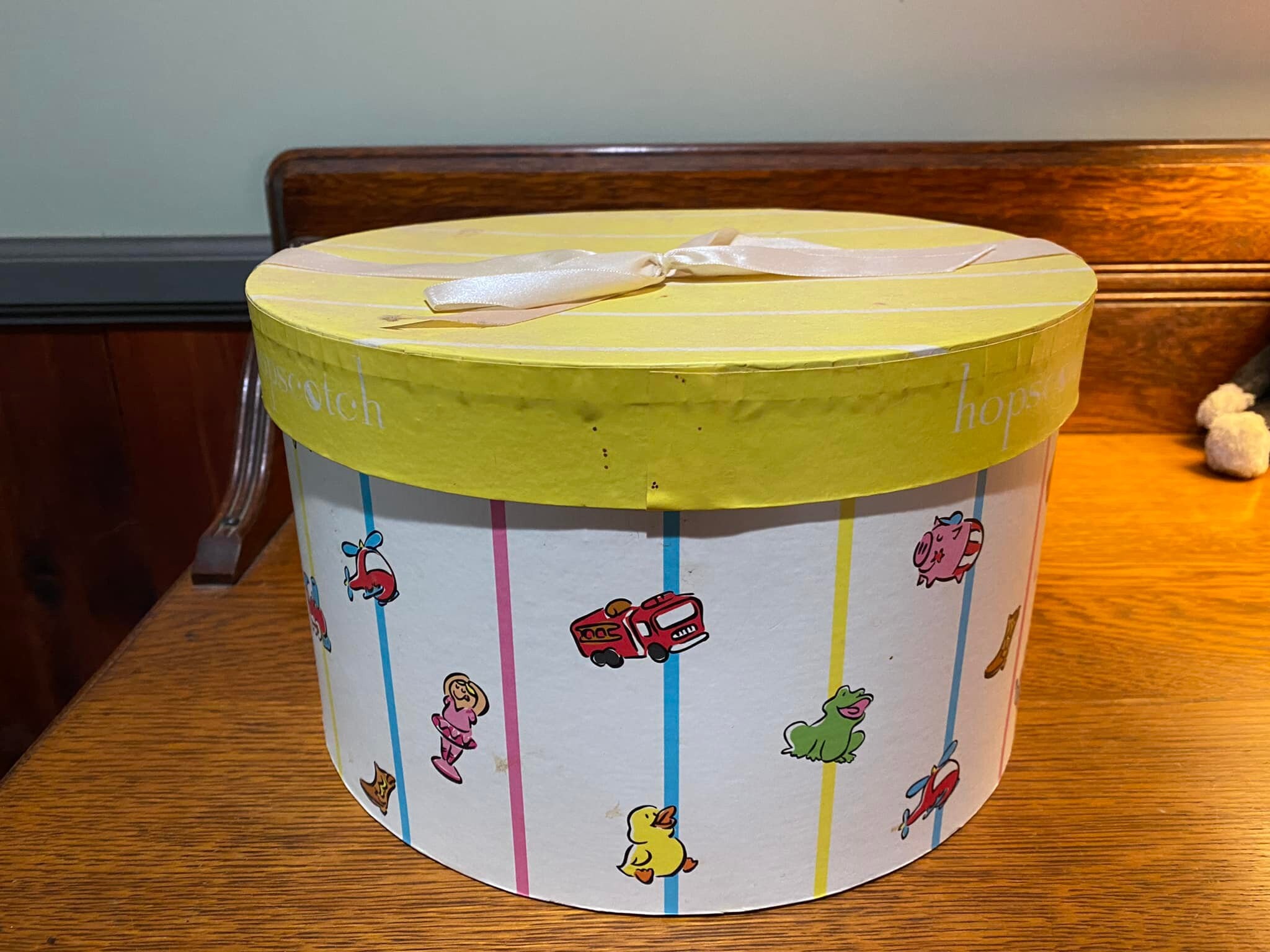 Vintage child's hat box