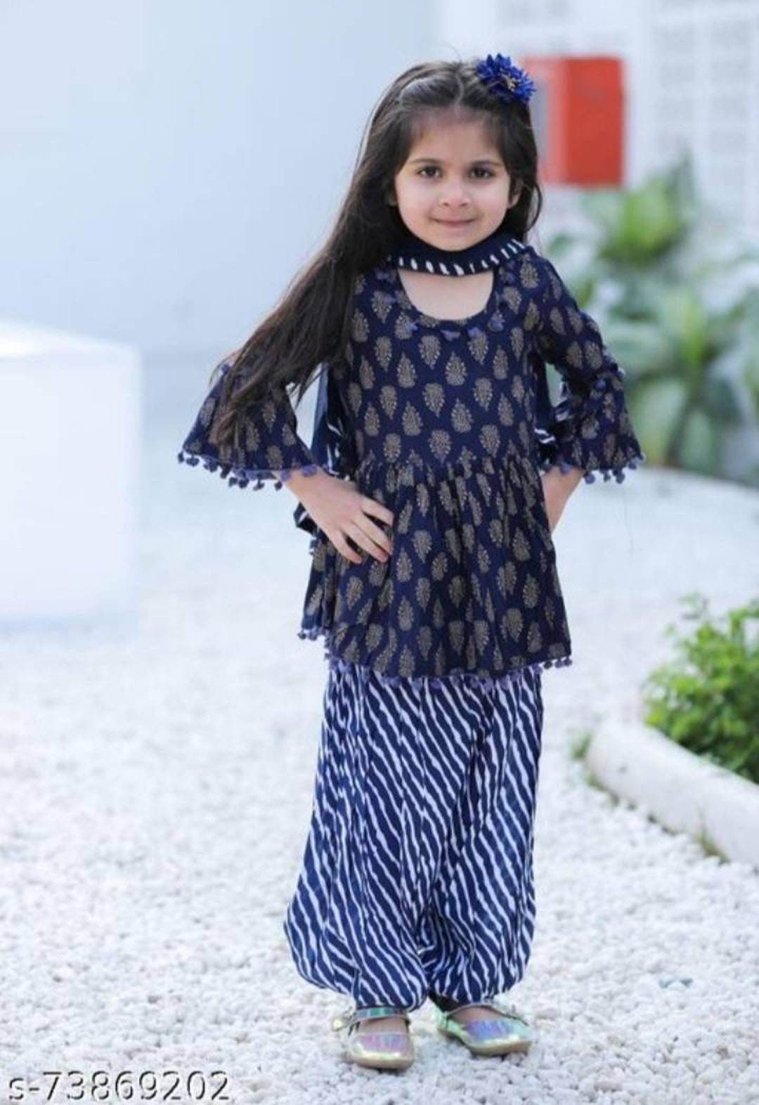 Kids Short Kurti With Patiala Salwar and Dupatta Set - Etsy Singapore