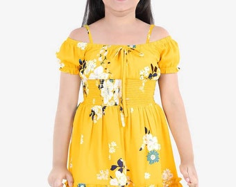 Naughty Ninos yellow Dress. Baby Girl Flower Dress | Baby Girl Spring Fashion | Toddler Girl Dress | Girls 2022 Fashion (3 - 15 Years