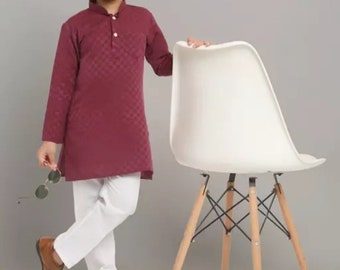 Garçons Kurta Pyjama vêtements de confort décontractés/vêtements de festival, vêtements ethniques indiens pyjama kurta pour bébé garçon, tenues indiennes pour garçons,