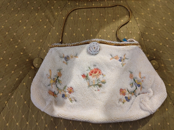 Vintage Gold Beaded Handbag Purse – The Jewelry Lady's Store