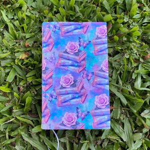 Book Dreaming - Adjustable book cover - Fabric book cover - Adjustable book jacket - Fabric book sleeve, books, book, bookish