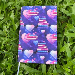 Book Dreaming - Adjustable book cover - Fabric book cover - Adjustable book jacket - Fabric book sleeve