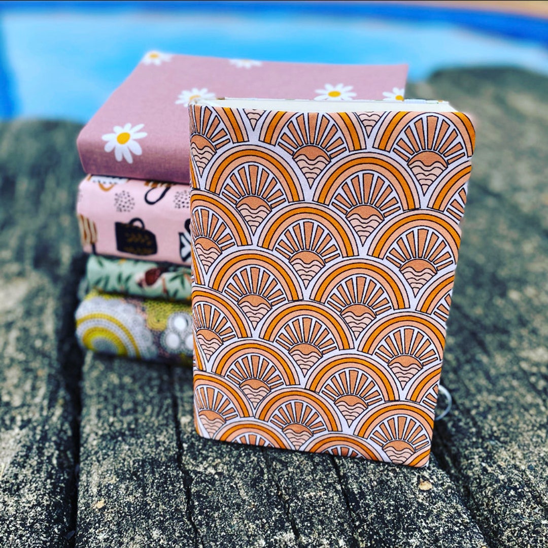 Adjustable Book Cover Fabric Book Cover Adjustable Book Jacket Fabric Book Sleeve Sunrise Sunset