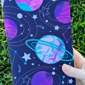 Galaxy Space SCI FI- Adjustable book cover - Fabric book cover - Adjustable book jacket - Fabric book sleeve, books, book, bookish