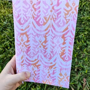 Pink and Orange tie dye book cover - Fabric book cover - Adjustable book jacket - Fabric book sleeve, books, book, bookish