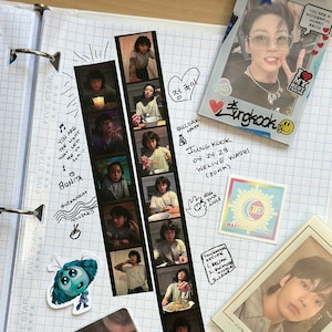 Cinta Washi BTS Jungkook 24/04/23 Edición WeLive: Cinta adhesiva decorativa para álbumes de recortes y planificadores, ideal para fans del Kpop.