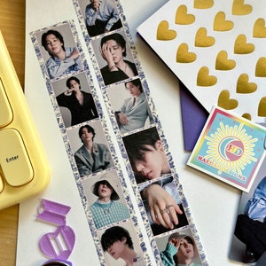 Washi Tape BTS Jimin Harper's Bazaar Korea Edition – Decoratieve scrapbooking en planneraccessoires, K-Pop briefpapier cadeau