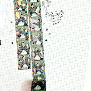 BYS J-Hope J-Day WeLive Washi Tape - K-Pop Dekoratives Klebeband für Scrapbooking & Journals, BTS Merchandise Geschenk