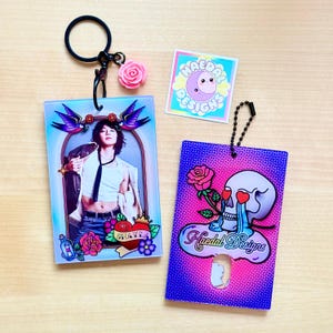 Portafotos acrílico My Shayla: un bonito expositor para tarjetas de fotos de memes de Kpop, decoración kawaii, regalo perfecto para fans.