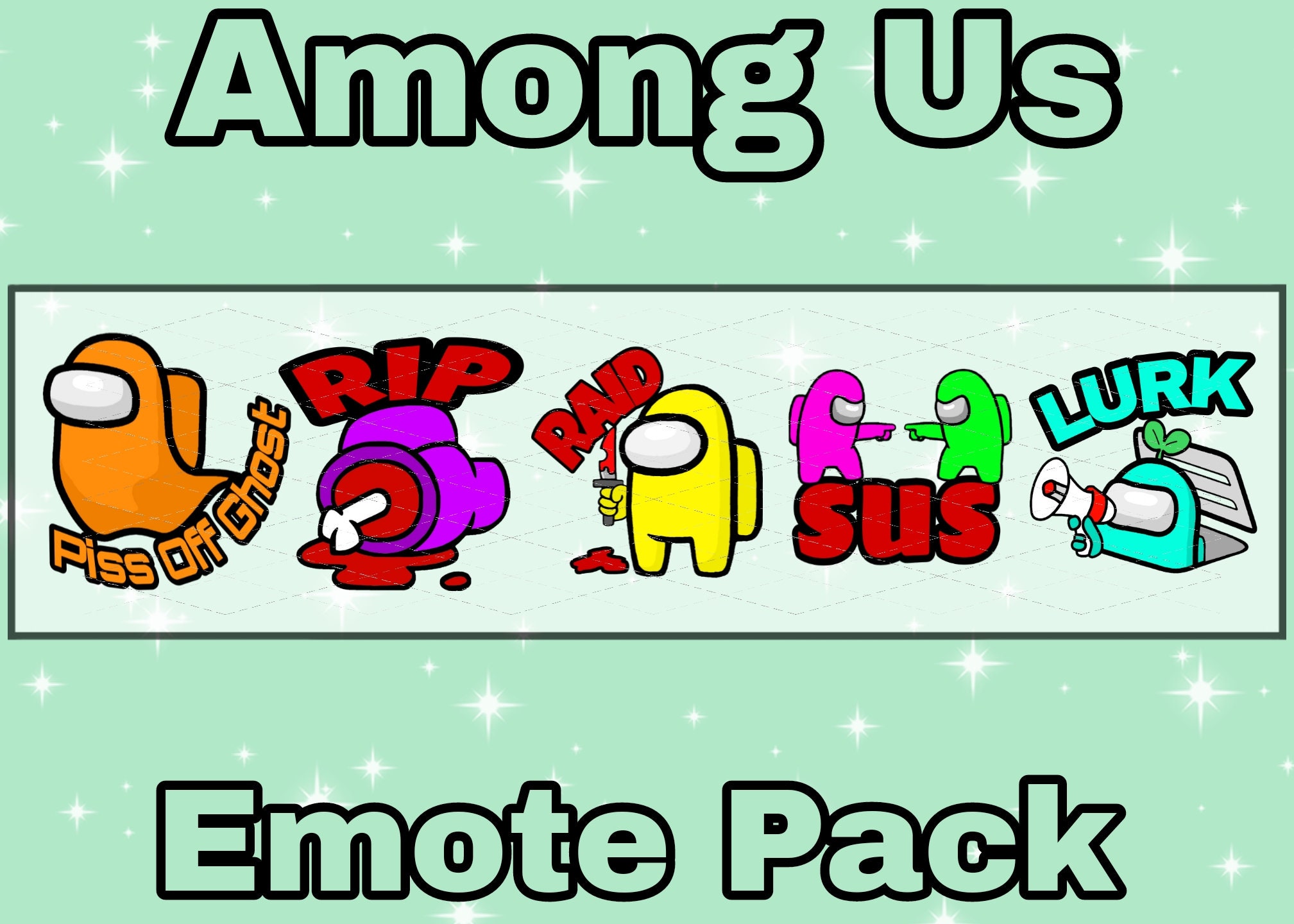 Among Us Meme Emotes for Twitch Discord Facebook Gaming and -  Israel