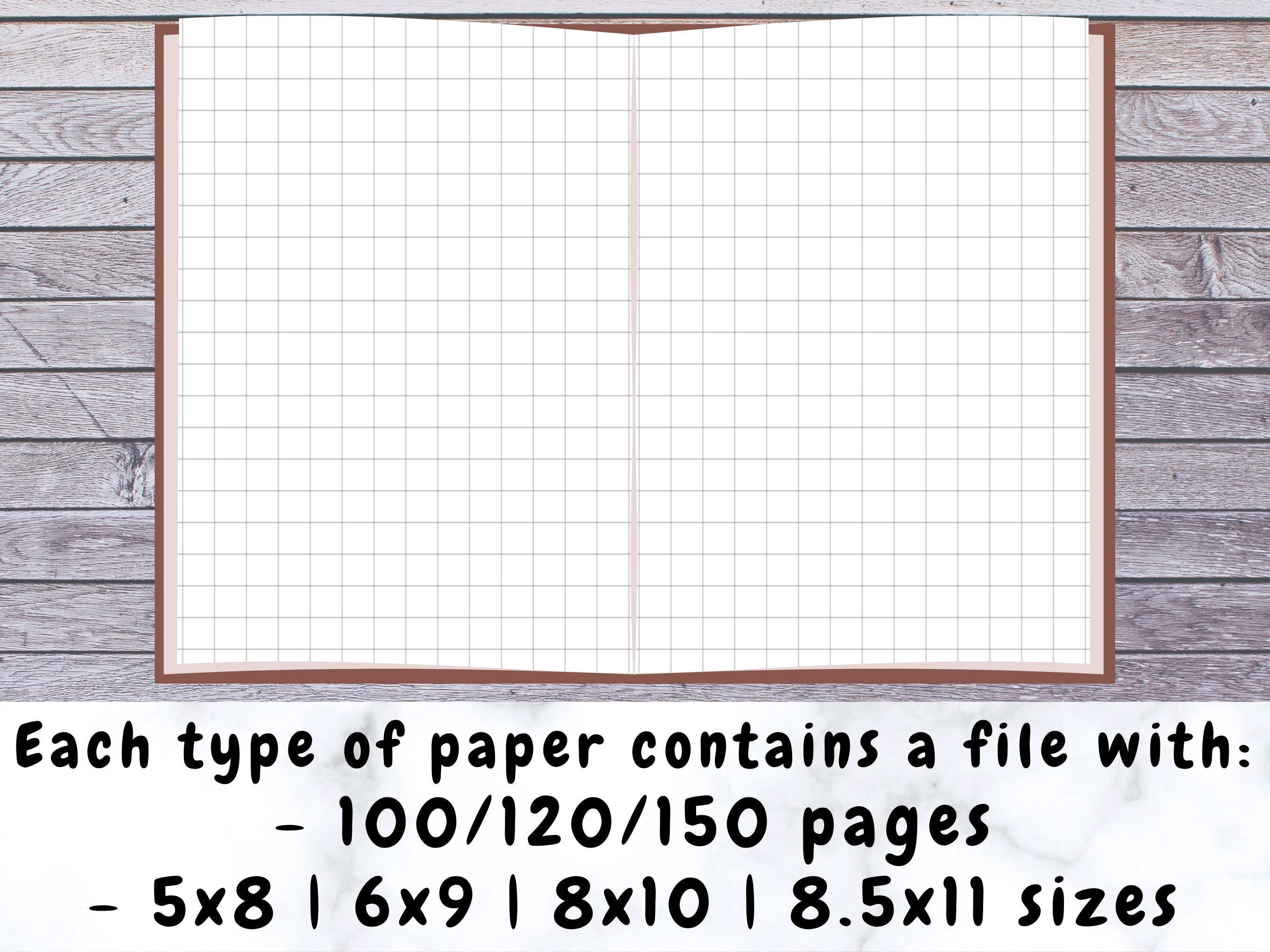 Graph KDP Interiors, 4x4 Grid Paper, Ready to Upload, KDP, Low Content ...