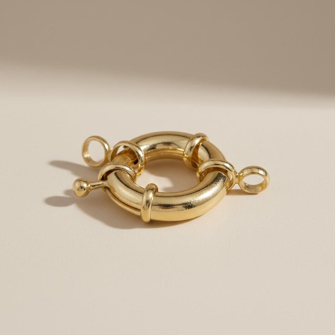 18K Gold Filled Spring Ring Clasp – 21mm Jewelry Making Findings - Etsy