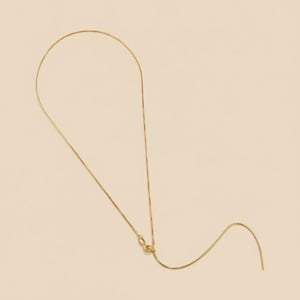 Diamond Cut Box Chain Necklace - Adjustable Length for Women