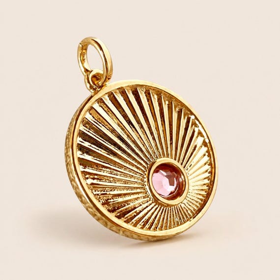 18k Gold Filled Radial Talisman Pendant | Delicate & Thoughtfully Designed