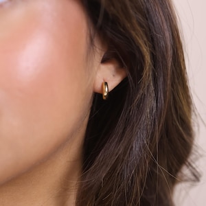 18k Gold Filled Mini Rounded Hoop Earring