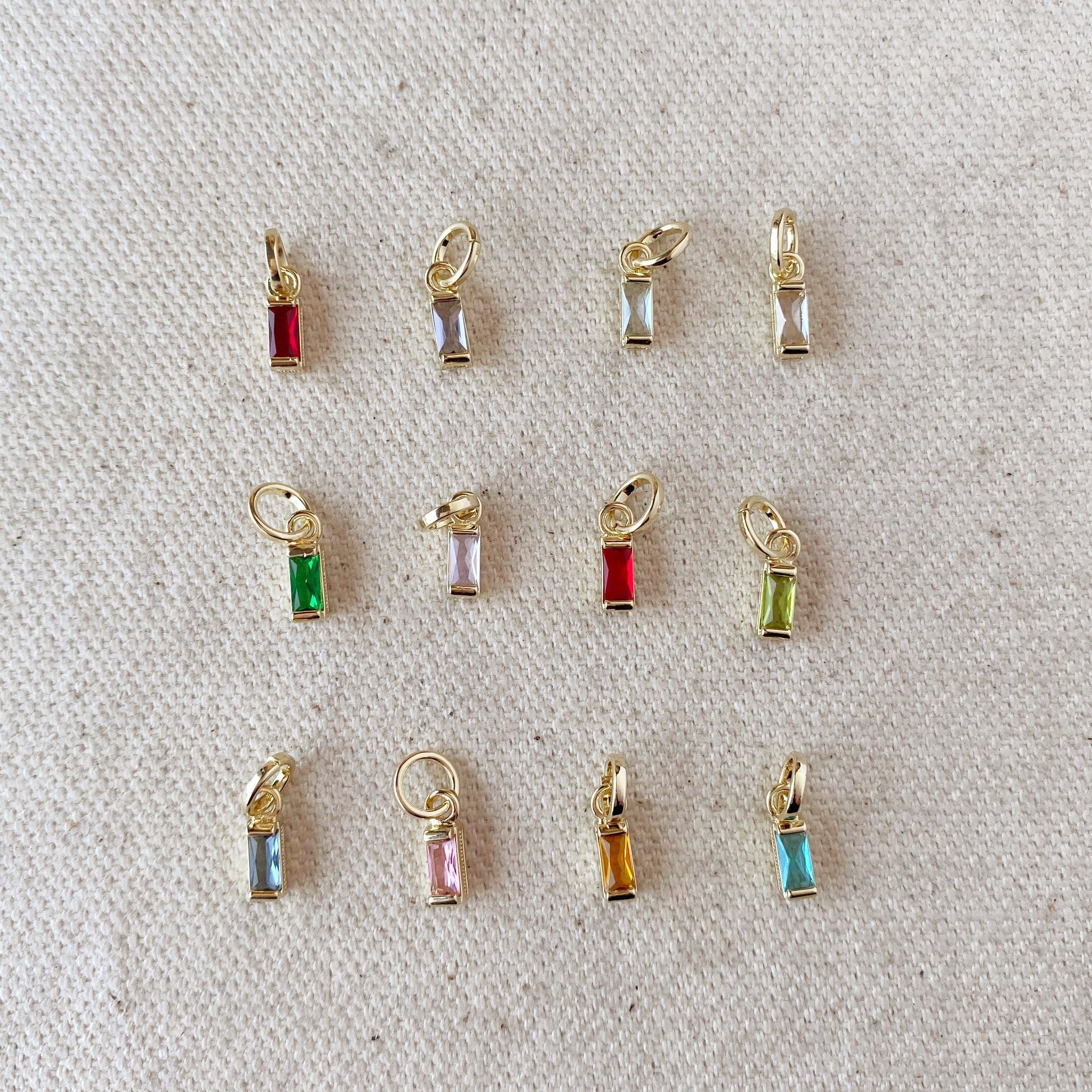 Gold birthstone charms for bracelets best sale
