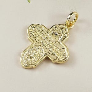 Stunning Double-Sided Catholic Cross Pendant
