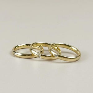 18K Gold Filled CZ Ring - AAAAA Cubic Zirconia Band Ring for Women