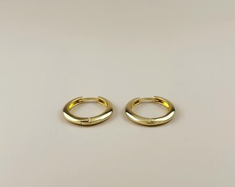 Echte 18K Rotgold Gefüllte Nickel/anlaufgeschützte Röhre Creolen