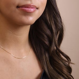 Diamond Cut Box Chain Necklace - Adjustable Length for Women