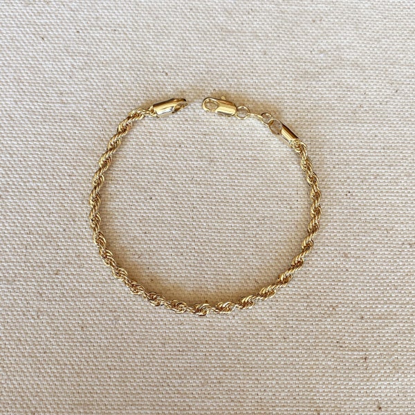Gold Rope Bracelet Etsy