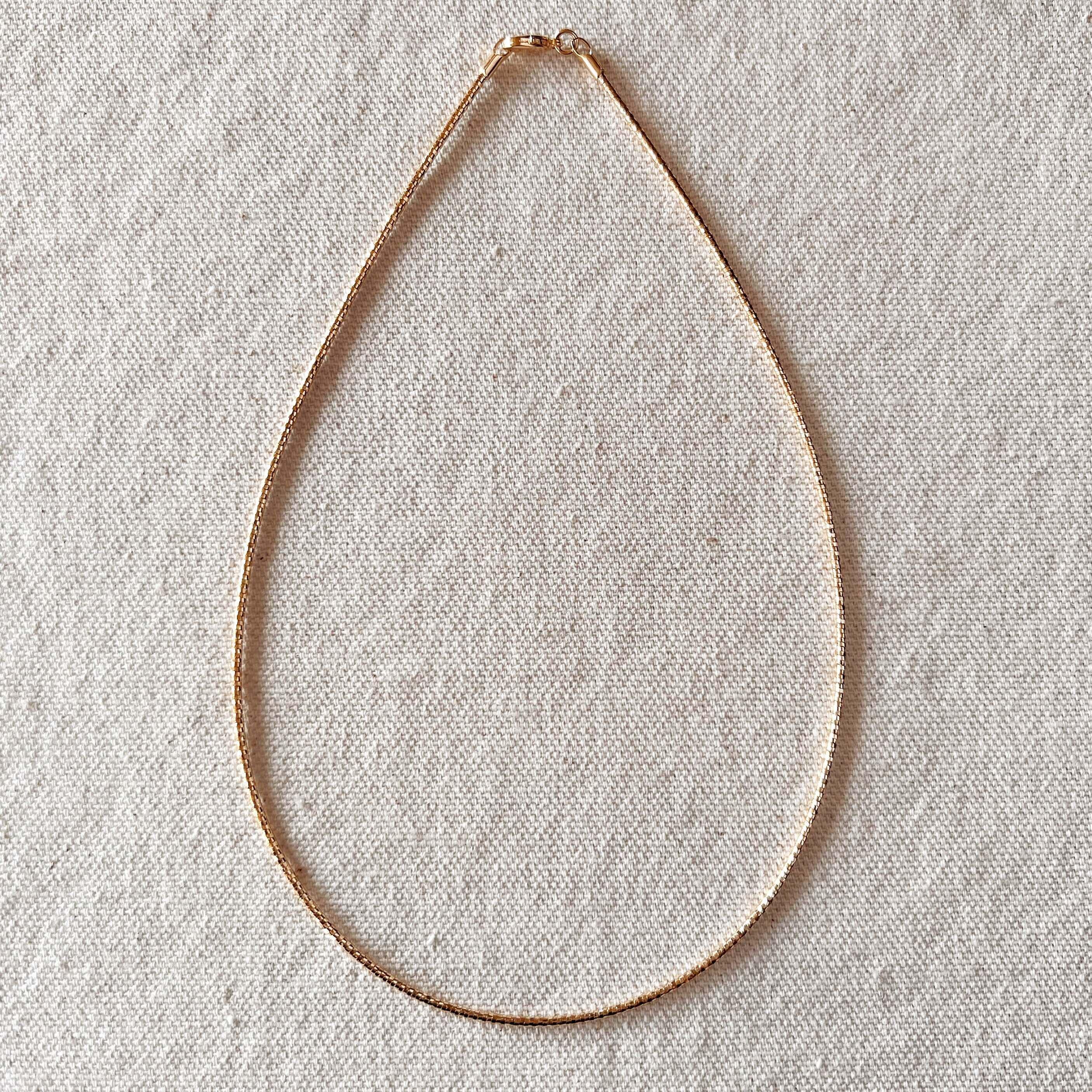 18k Omega Necklace - Etsy