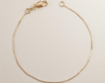 Delicate Box Chain Bracelet - Minimalist Everyday Jewelry for Women