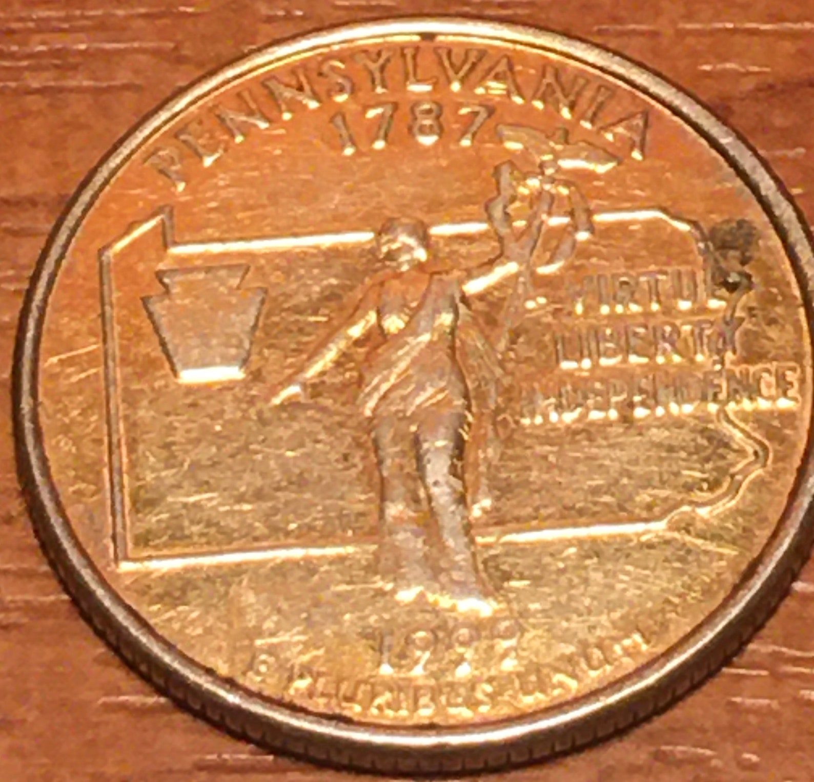 17871999 US Pennsylvania State Quarter Error Etsy
