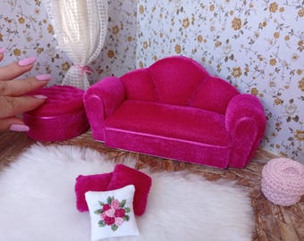 Muebles Para Casa De Muñecas, Sofá Pequeño, Estilo E | Cuotas sin interés Muebles Para Casa De Muñecas, Sofá Pequeño, Estilo E | Cuotas sin interés