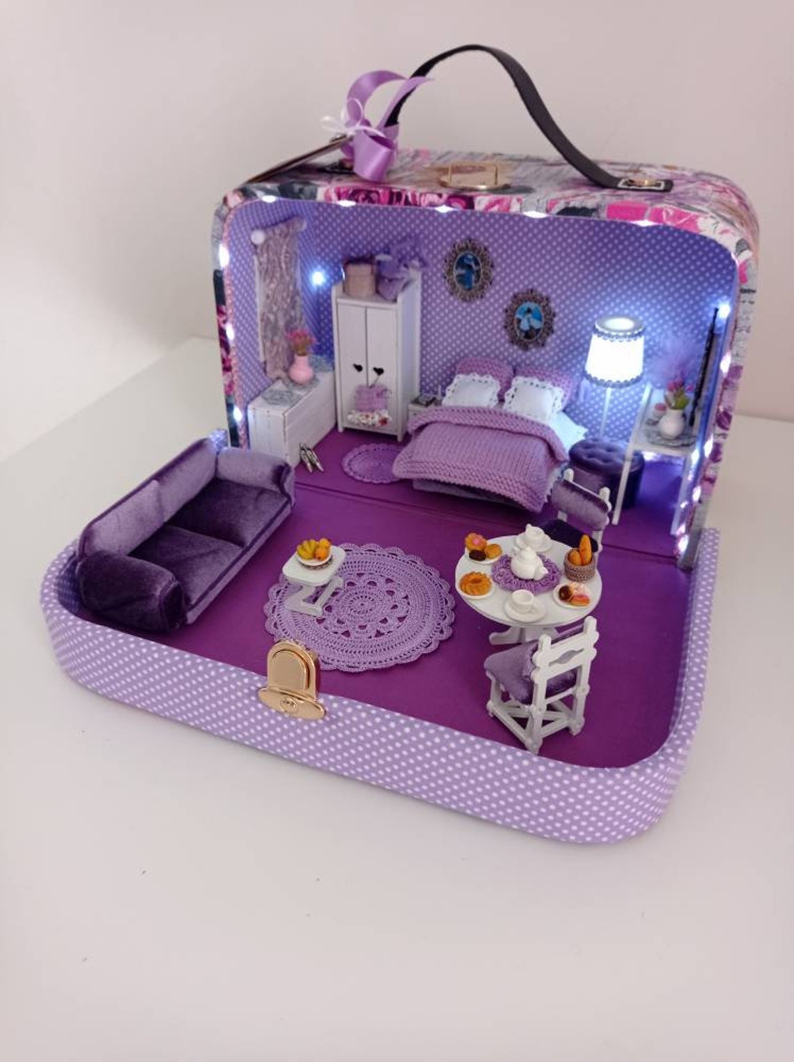 Dollhouse House Suitcase House for Dolls Etsy