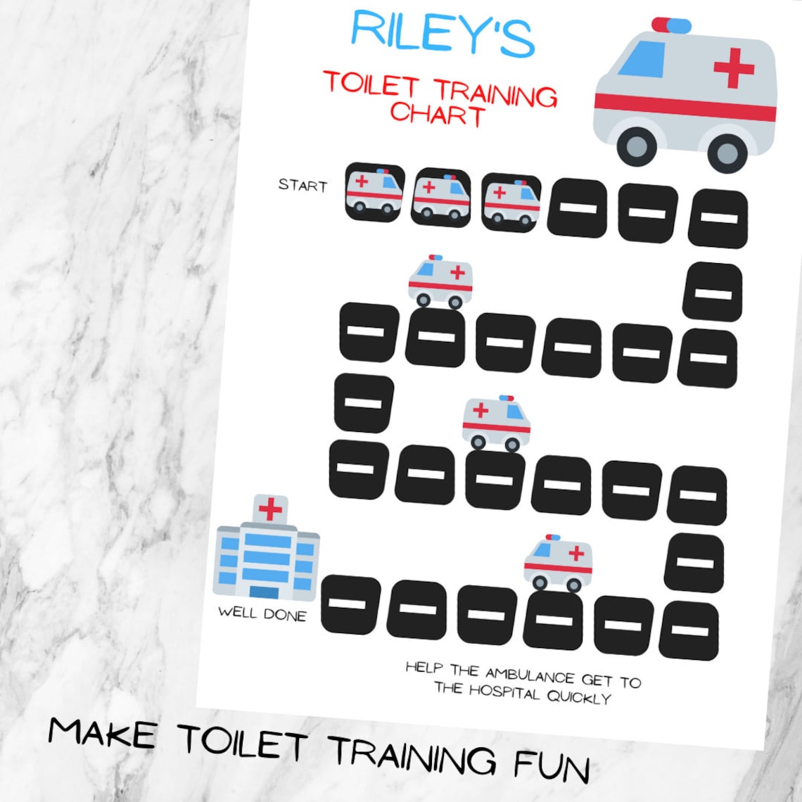 Toilet Training Reward Chart Printable Reward Chart Kids - Etsy