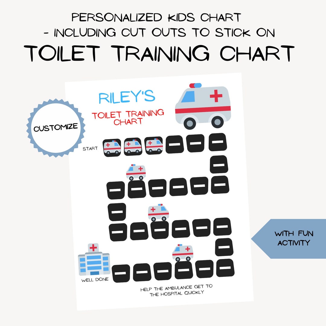 Toilet Training Reward Chart Printable Reward Chart Kids - Etsy