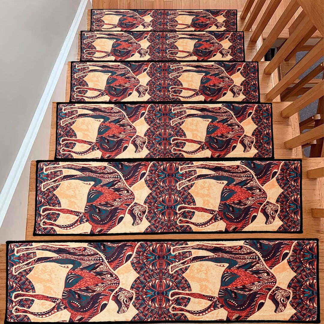Camel Designed Stair Rug, Stair Carpet, Stair Runner, Stair Treads