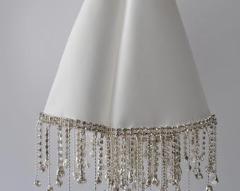 Personalized Bridal Handkerchief: Embroidered Wedding Keepsake with Crystal Accents