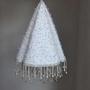 Elegant Bridal Handkerchief: Customizable Wedding Keepsake