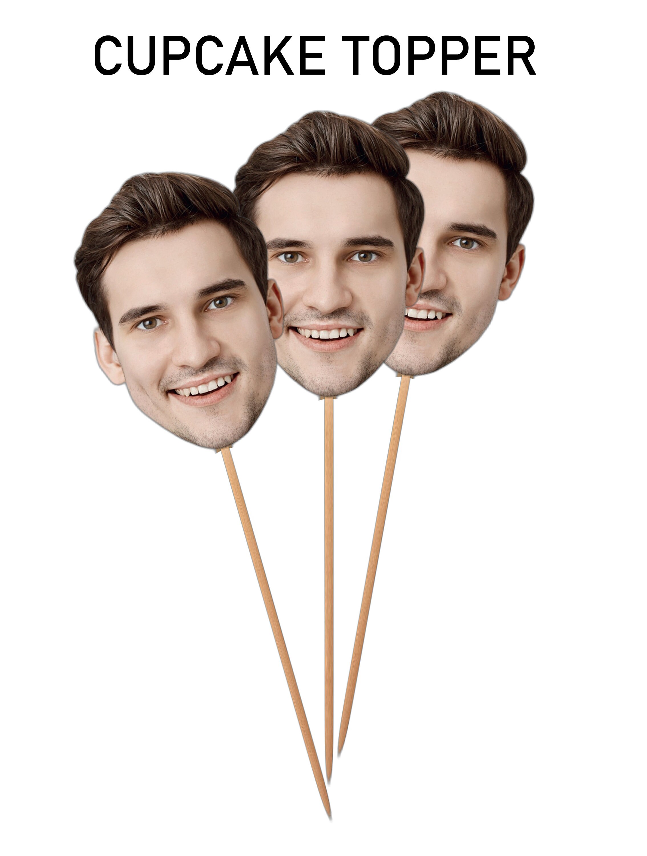 Face on A Stick Big Head Cutouts Bachelorette Party Birthday Etsy