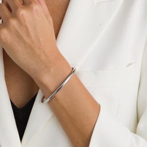 Platinum Bangle Pt950 Bangle Plain Round Platinum Bangle Closed Bangle Platinum Bracelet Platinum Bangle for Women Minimalist Jewellery