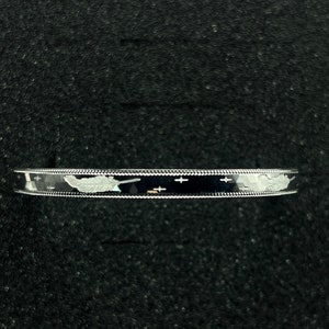 Solid Platinum Bangle Pt950 Bespoke Bangle Customised Bangle Platinum Bracelet Feather Platinum Bangle for Women Bangle for Her