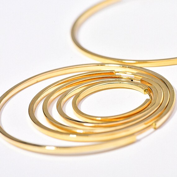 Large 10k gold hoop earrings online