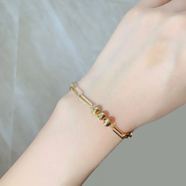 18K Solid Gold Necklace Solid Gold Bracelet Cat Eyes Charm Beads Rectangular Link Chain Necklace for Her Bracelet for Her Jewellery Set Cat Eye Charm Bracelet Cat Eye Charm Necklace Rectangular Link Bracelet Anniversary Gift for her gift for daughter